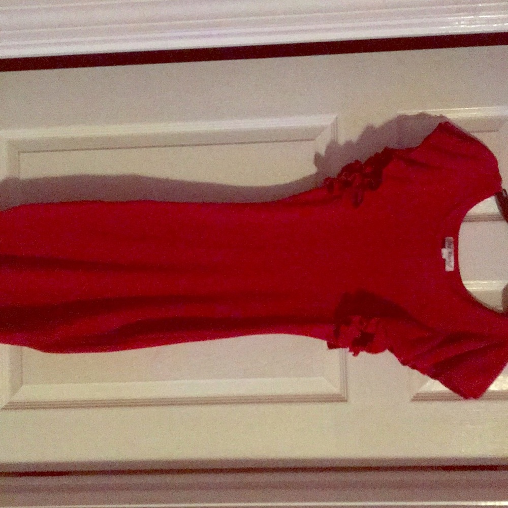 Red super stretch fitted dress!